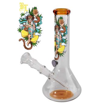 Hanuman Beaker Bang en Verre (Black Leaf)